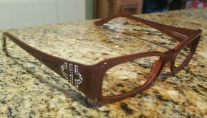 BVLGARI 470-B 829 Bling Crystal EYEGLASSES SIZE:51-15-135